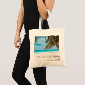 Tote Bag Amour U à la plage et au dos (Devant (produit))