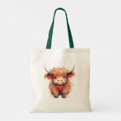 Tote Bag Amour. Vache Highland. (Dos)