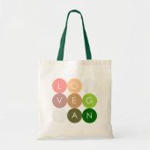 Tote Bag Amour végétalien de point (Devant)