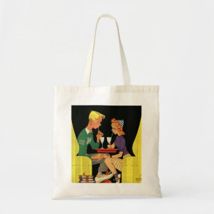 Tote Bag Amour vintage et romance, Ados à la boutique Soda