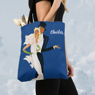 Tote Bag Amour vintage et romance, Mariage moderne Couple