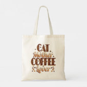 Tote Bag Amoureuse de chats et de café (Dos)