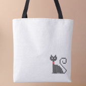 Tote Bag Amoureux de chat noir