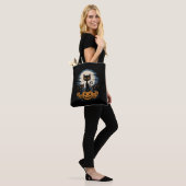 Tote Bag Amoureux de les chats noirs Halloween Starry Night (Sur le modèle)