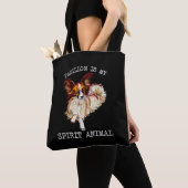 Tote Bag Amoureux de les chiens | Papillon est mon esprit a (De près)