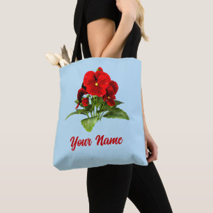 Tote Bag Amoureux de Pensées Fleur Personnalisée