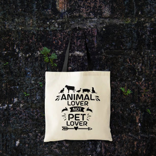 Tote Bag Amoureux des animaux non animal de compagnie
