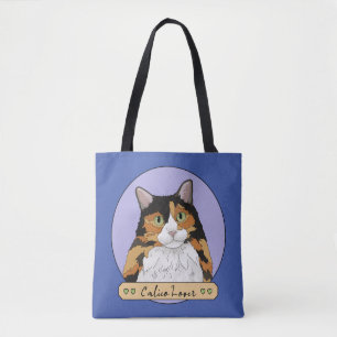 Tote Bag Amoureux des chats Calico