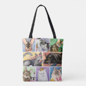 Tote Bag Amoureux des chats Fourre-tout (Dos)