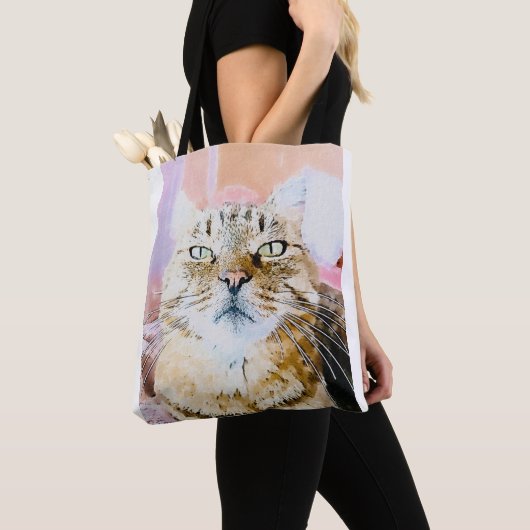 Tote Bag Amoureux des chats Fourre-tout (De près)