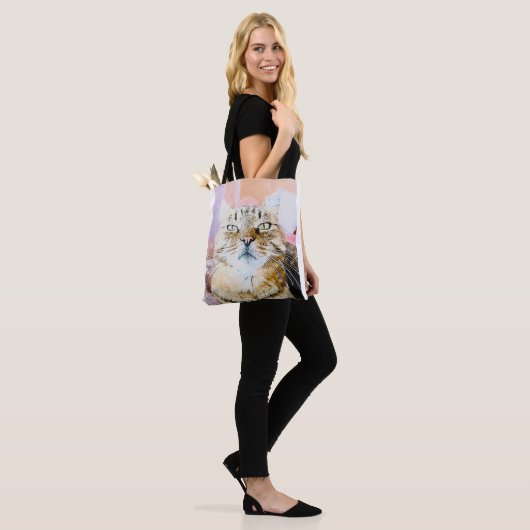 Tote Bag Amoureux des chats Fourre-tout (Sur le modèle)