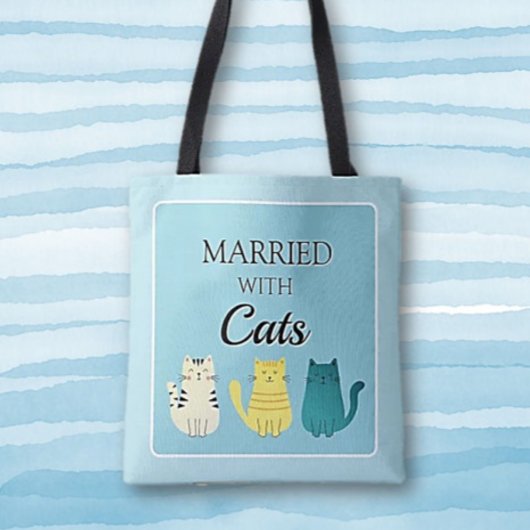 Tote Bag Amoureux des chats Fun personnalisé