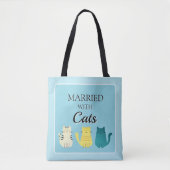 Tote Bag Amoureux des chats Fun personnalisé (Devant)
