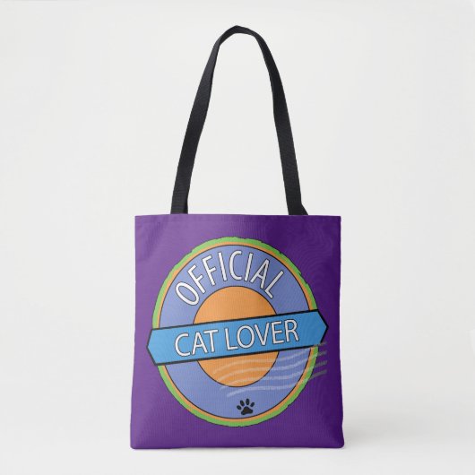 Tote Bag Amoureux des chats officiel (Devant)