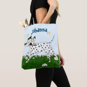 Tote Bag Amoureux des chiens dalmate sortant (De près)