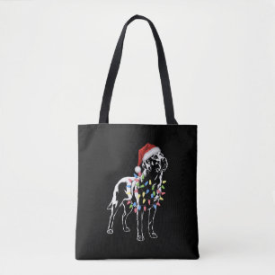 Tote Bag Amoureux des chiens de Noël père Noël Labrador Ret