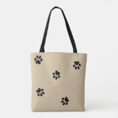 Tote Bag Amoureux des chiens de typographie de mâchoire de  (Dos)