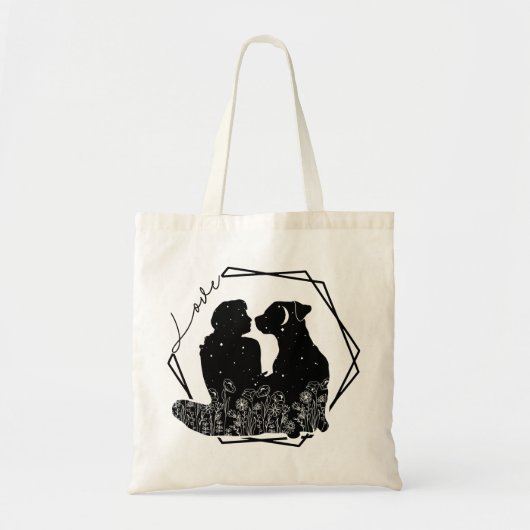 Tote Bag Amoureux des chiens Fourre-tout (Devant)