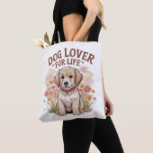 Tote Bag "Amoureux des chiens Pour La Vie" (De près)