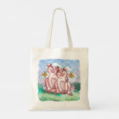 Tote Bag Amoureux des cochons (Dos)