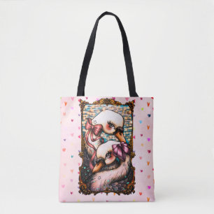 Tote Bag Amoureux des cygnes