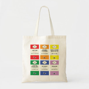 Tote Bag Amoureux des livres d'arc-en-ciel de rat de