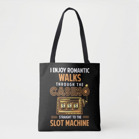Tote Bag Amoureux du casino Gambling Slot Devis machine (Devant)