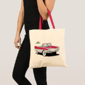 Tote Bag Amphicaire rouge-blanc (Devant (produit))
