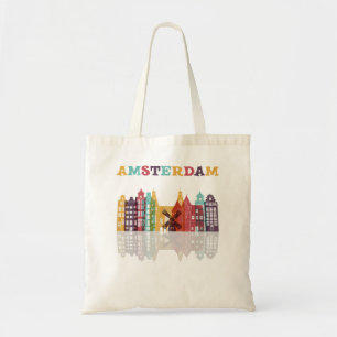 Tote Bag Amsterdam Pays-Bas Famille Vacances Europian Tri