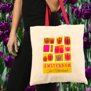 Tote Bag Amsterdam Tulips Pays-Bas Holland