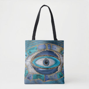 Tote Bag Amulet de l'oeil malin Agression et or