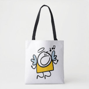 Tote Bag Amusant ange chanteur
