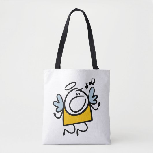 Tote Bag Amusant ange chanteur (Devant)