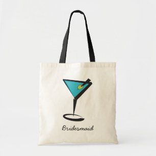 Tote Bag Amusant Aqua Martini