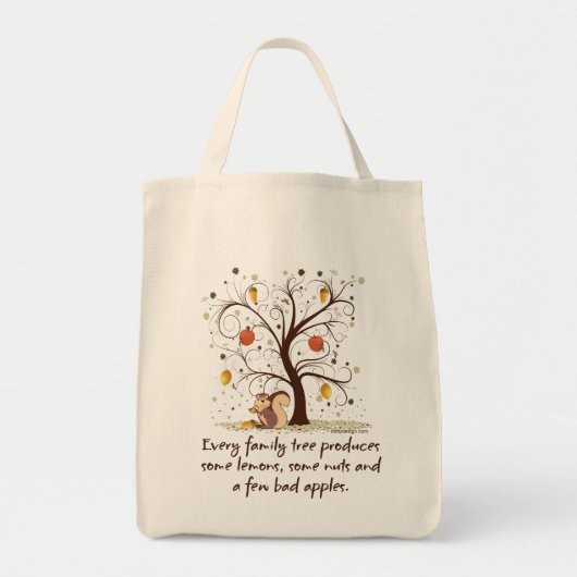 Tote Bag Amusant arbre généalogique (Devant)