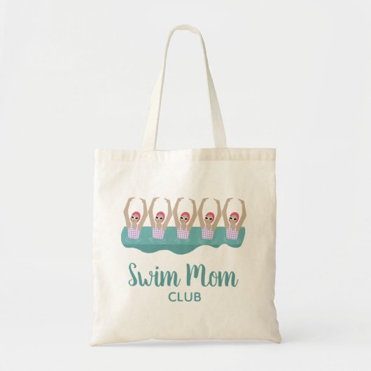 Tote Bag Amusant Artistique Synchro nager nager nager maman (Devant)