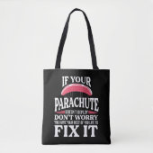 Tote Bag Amusant cadeau Skydiving Parachute Hilarive Skydiv (Devant)