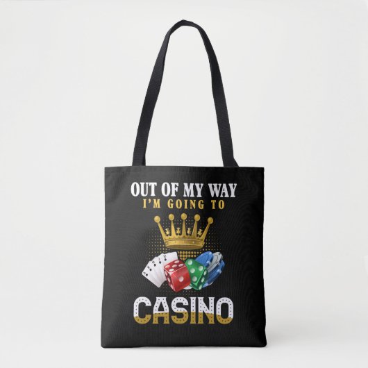 Tote Bag Amusant Casino Poker Jackpot Lover (Devant)