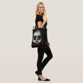 Tote Bag Amusant Éffrayant AF Déplaisant Goth Doll Face Hal (Sur le modèle)
