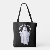 Tote Bag Amusant Fantôme Heureux (Dos)
