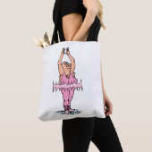 Tote Bag Amusant gars de ballet rose Tutu (De près)