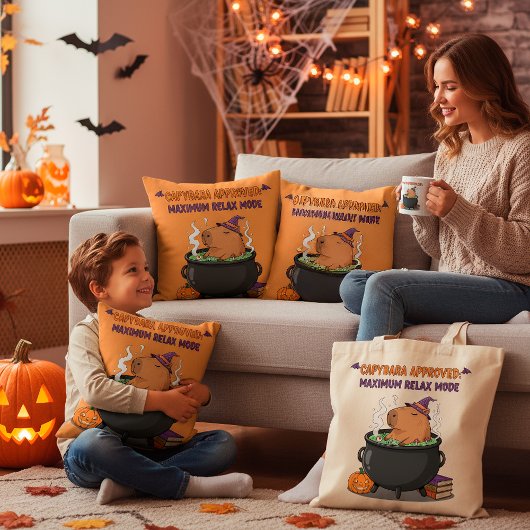 Tote Bag Amusant Halloween Capybara sorcier Assistant Cauld