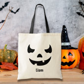 Tote Bag Amusant Jack O'Lantern Nom personnalisé