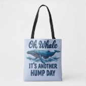 Tote Bag Amusant jeu de baleines "Oh Whale" Conception de l (Devant)