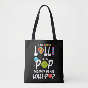 Tote Bag Amusant Lolli et grand-parents pop Nickname Cadeau
