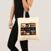 Tote Bag Amusant Moderne 6 Photo Meilleurs Amis Jour Noir B (Devant (produit))
