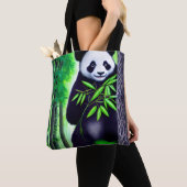 Tote Bag Amusant Petit Ours Panda (De près)