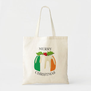 Tote Bag Amusant Pudding à la prune de Noël avec DRAPEA