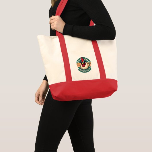Tote Bag Amusant Retro Beurre De Poulet Conception De Plais (Devant (produit))