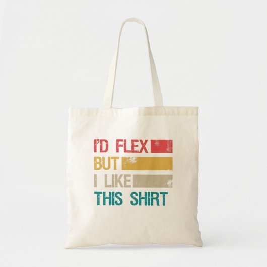 Tote Bag Amusant Salle de gym Fitness Fitness J'avais Flex  (Devant)
